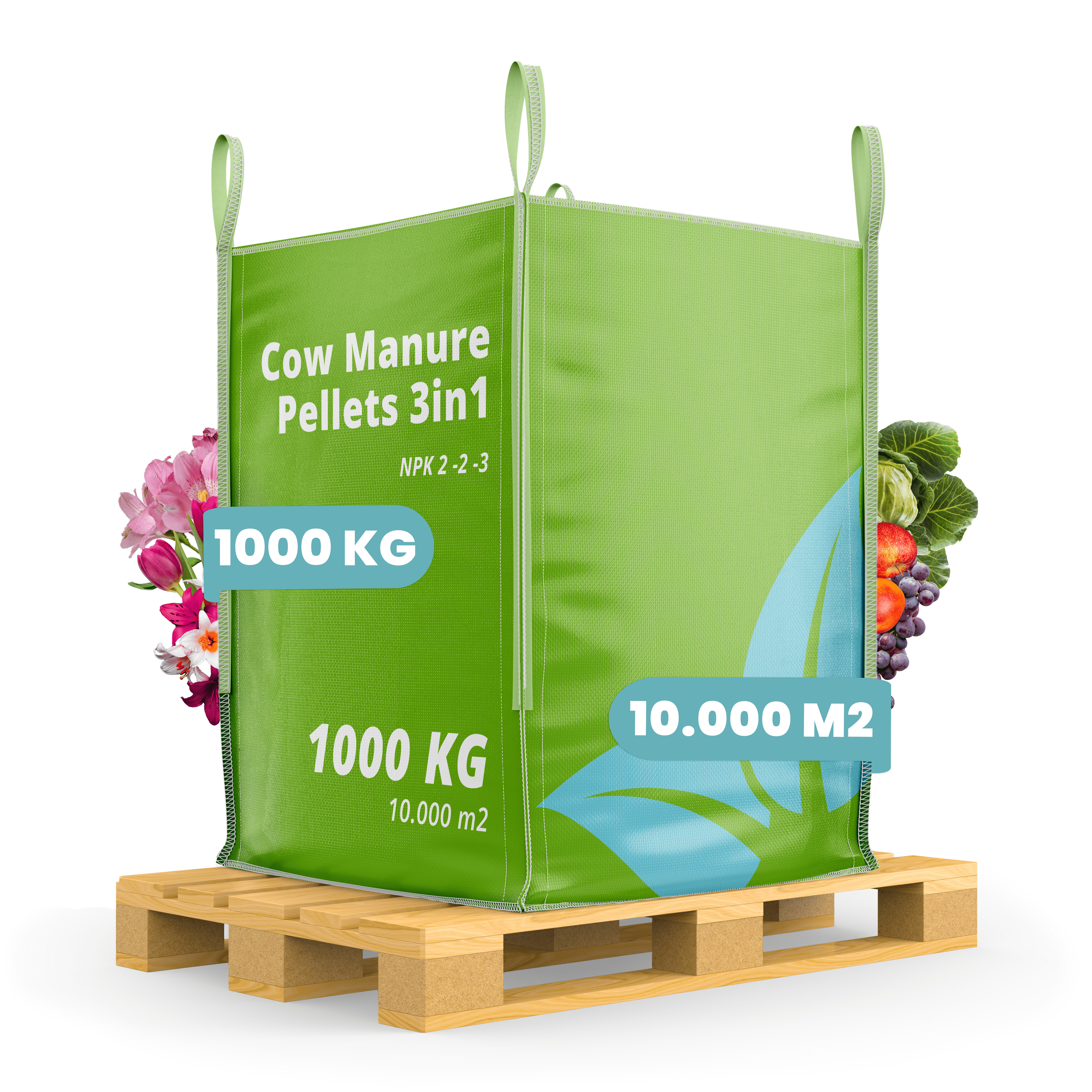 Kuhmistpellets 3in1 (Big Bag 1000 kg – für 10.000 m2)- Organifer 27425