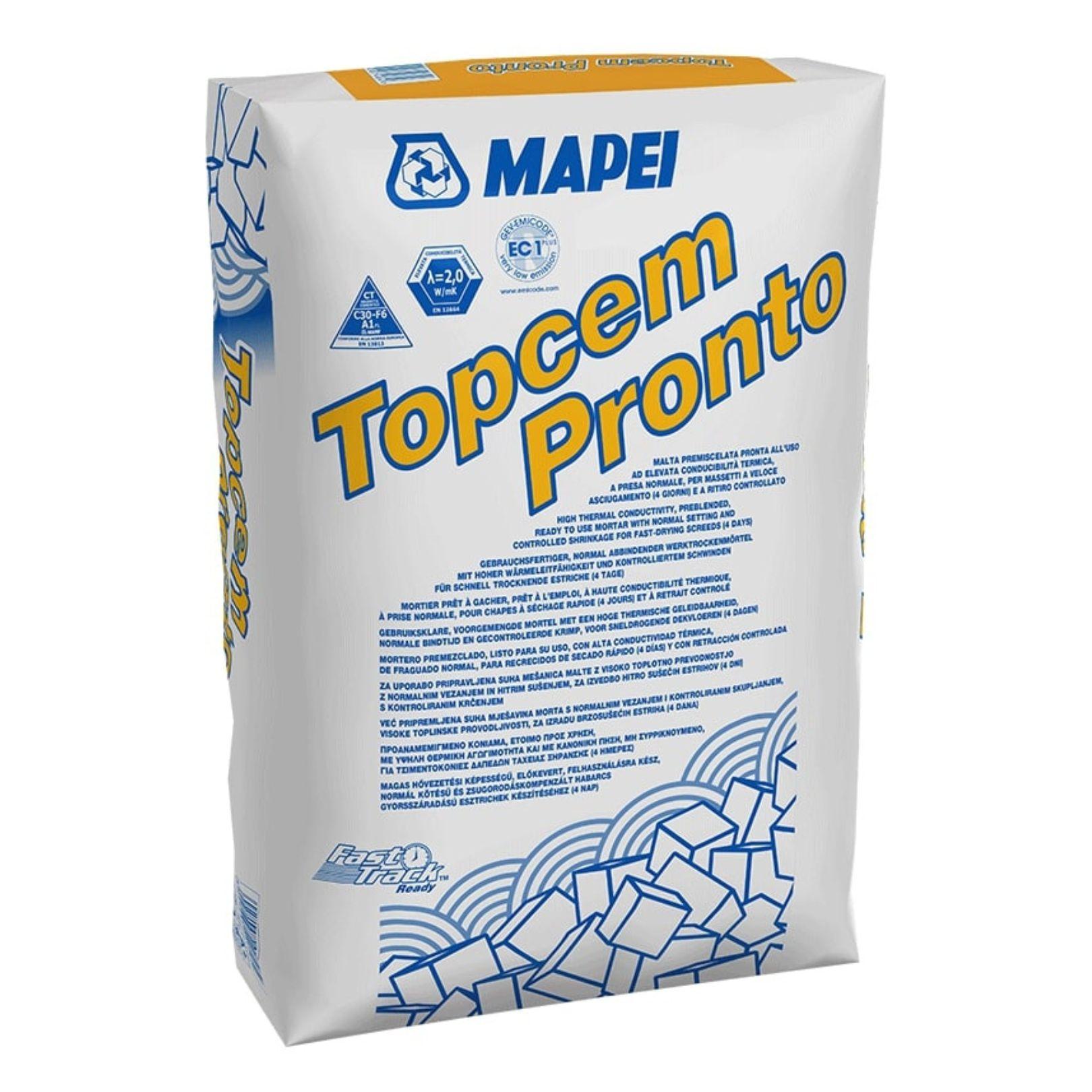 MAPEI® TOPCEM PRONTO 25 kg EC 1 Plus Schnellestrich Estrich Verbundestrich Estrich auf Dämmschicht für Innen- und Außenbereich 460840