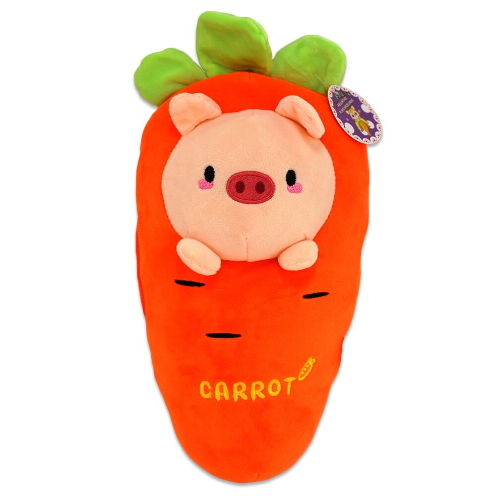 BEMIRO Kawaii Schweinchen in Karotte - ca. 35 cm