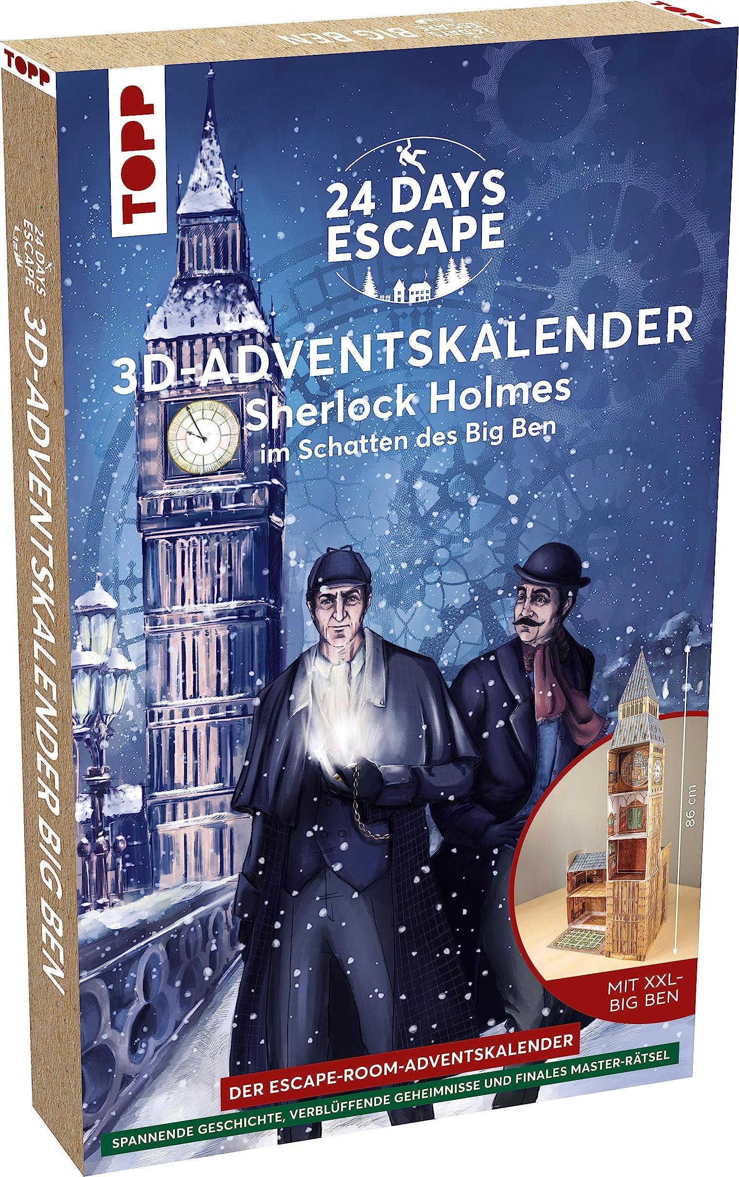 3D adventná škrupina ESCAPE. Sherlock Holmes