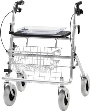Bischoff & Bischoff Medizin- & Rehabilitationstechnik GmbH Rollator B XXL silber-metallic>>>> 340460