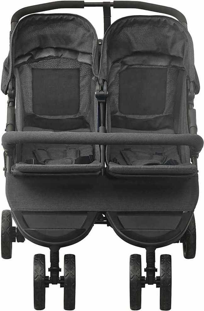 vidaXL Geschwisterwagen Anthrazit Stahl 10242