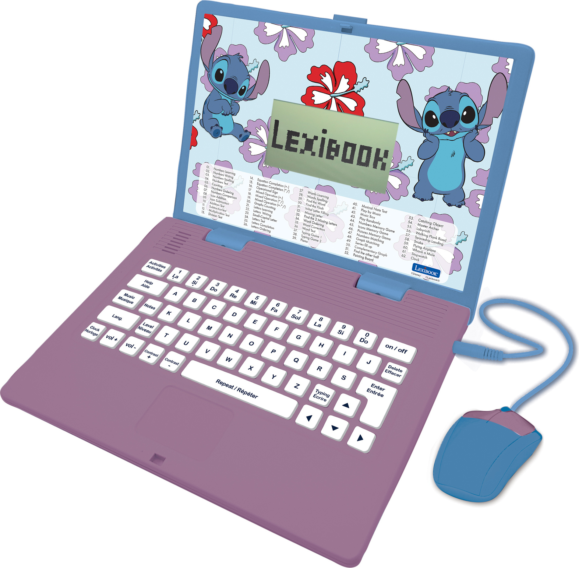 Bagima Kinder Laptop Lernspielzeug - Zweisprachig Deutsch/Englisch