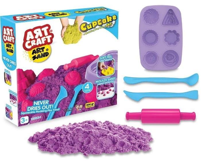 ART CRAFT Kinetiksand-Set Babeczki – 500 g farbiger Kinetiksand Brak danych