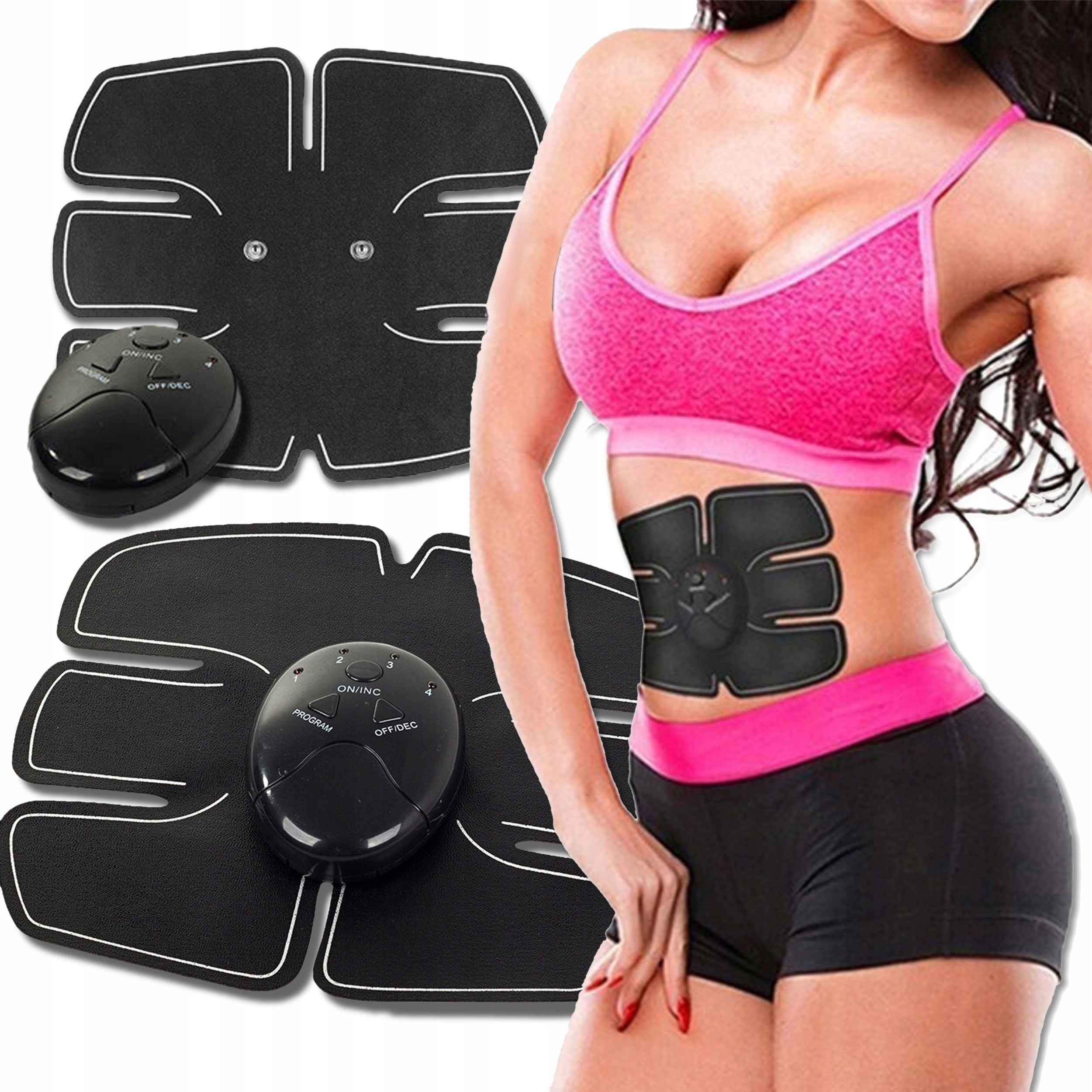 STYEDS Sixpack Set Elektrostimulator für Bauch, Rücken, Arme, Oberschenkel, Beine, Wirbelsäule, Nacken, Po