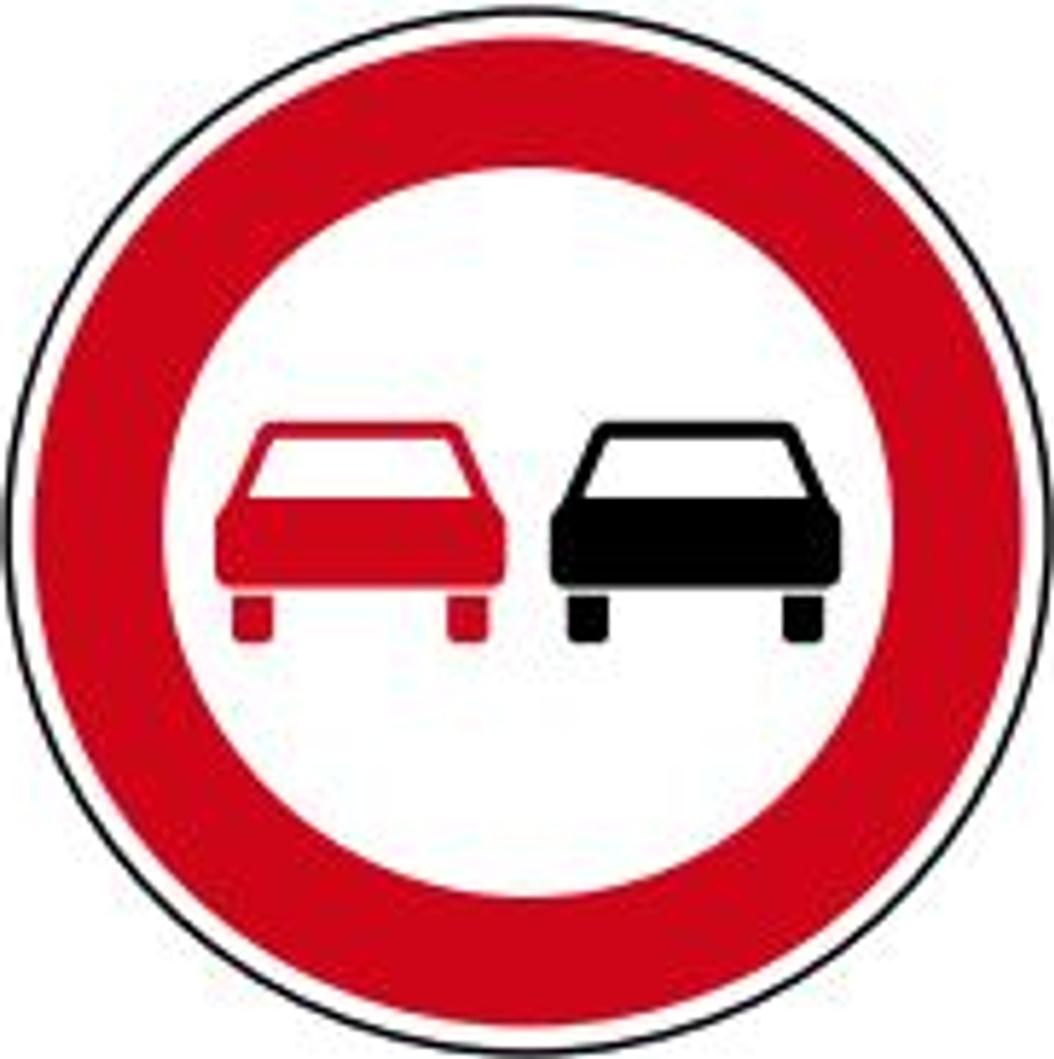 Sonstige Verkehrszeichen 276 Ronde 600 mm, Überholverbot, RAL-Gütezeichen Folie RA1 276-600-I-2