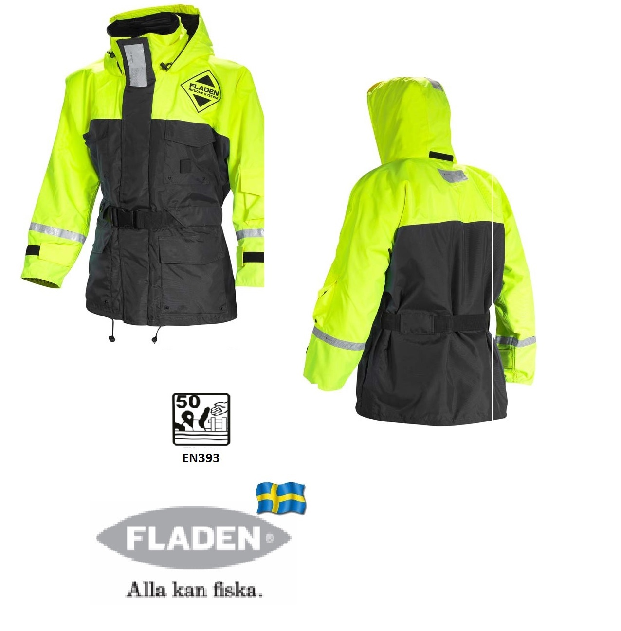 FLADEN Flotation Jacket 846GS, Schwimmanzug- Jacke einzeln. Gr.M 846GS-M