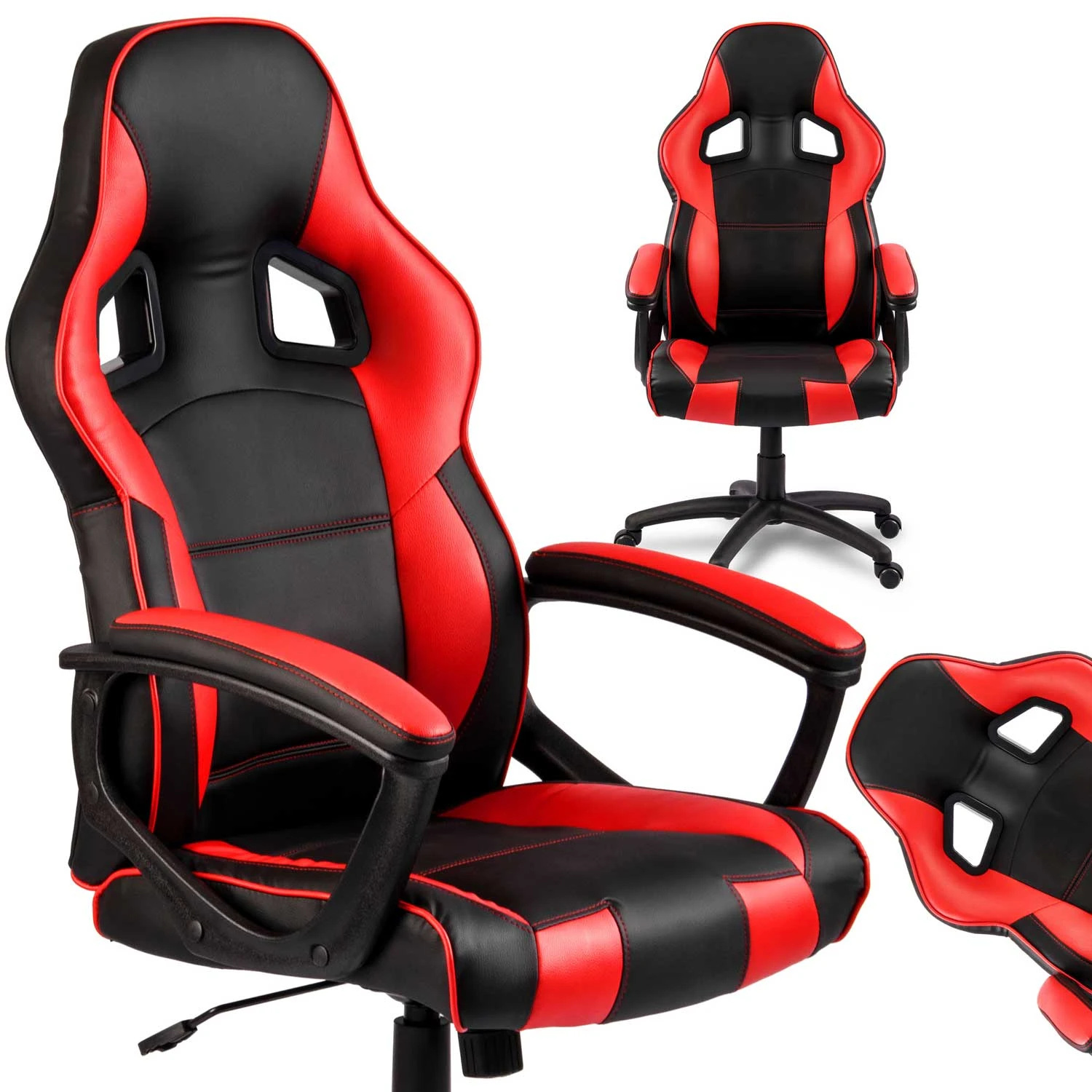 Gaming Stuhl Bürostuhl Sofotel Surmo – Schwarz Rot BCJ2200