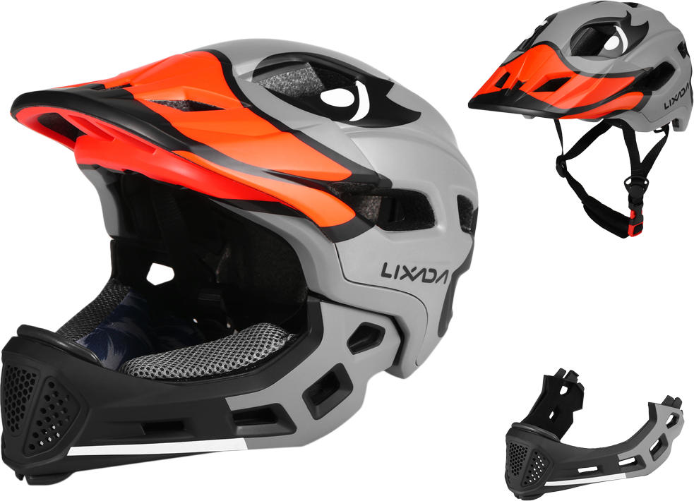 Lixada Kids Abnehmbarer Integralhelm Kinder Sportschutzhelm zum Radfahren Skateboarden Rollschuhlaufen