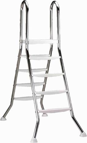 myPOOL Edelstahl Hochbeckenleiter 1,50 m Image