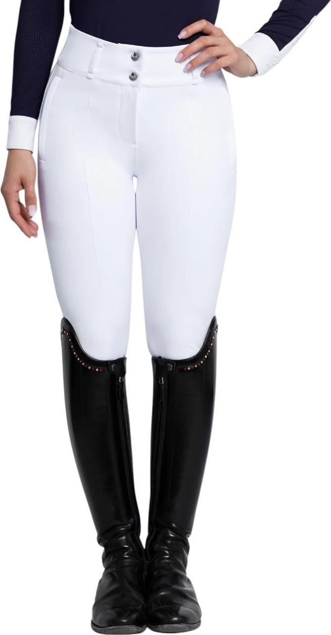 Maximilian Equestrian Reithose Damen Full-Grip Honour Damenreithose White M