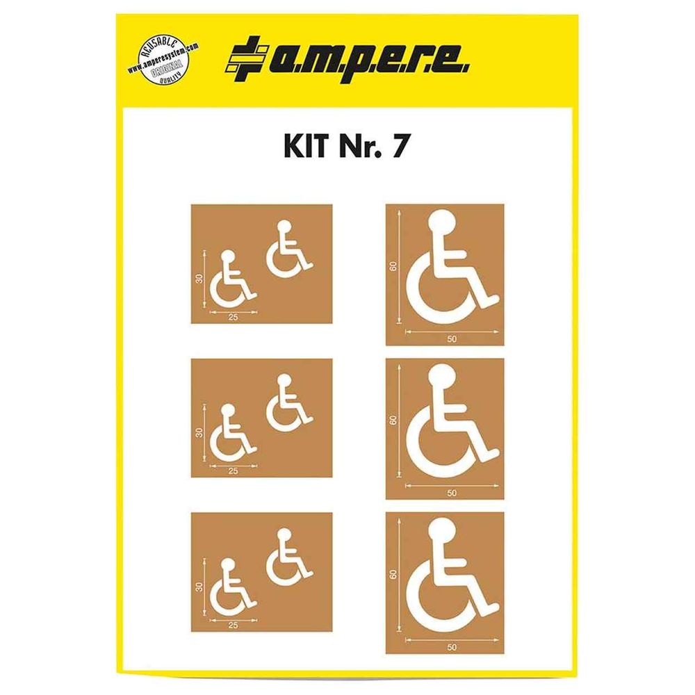 ampere Schablonenset Schablonen KIT Nr. 7