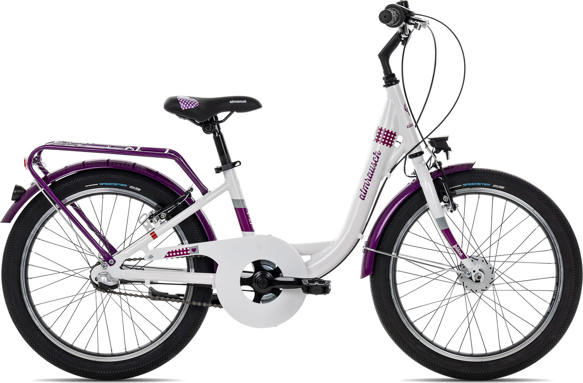 Almrausch Glück 3 20 Nexus Kinderfahrrad ab 6 Jahren 20 Zoll Weiß 29 cm