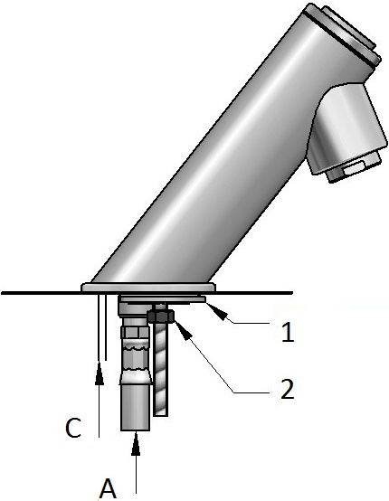 AZP Brno s.r.o. AUM 18 Edelstahlbatterie Piezo Taste Netzbetrieb / Batteriebetrieb AUM 18P.1, AUM 18P.1B, Modell:Batteriebetrieb AZ000013-2