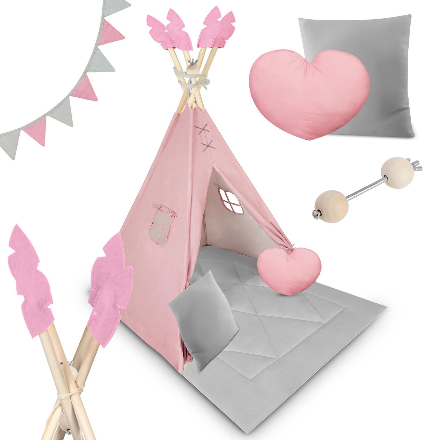 Tente Enfant Nukido NK-401 – 120x120x160 Cm – Structure Pliable – Bleu Marine – Cabane De Jeu Intérieur/Extérieur – Dès 2 Ans
