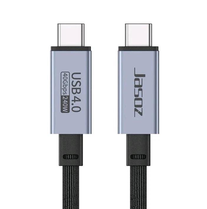 Thunderbolt 5 Cavo USB 4 Type C Da 100W E 8K - Ricarica Rapida, Trasmissione Video E Dati Thunderbolt 4, Lunghezza 1,5 Metri Backbone USB C