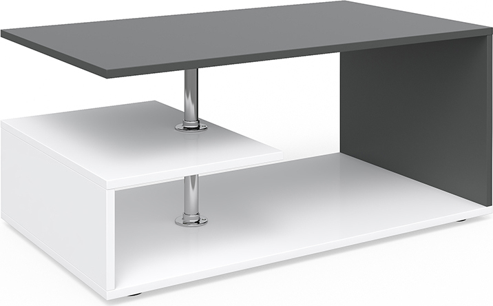 Couchtisch Vicco Guillermo Weiß/Anthrazit 91 x 52.6 cm, Model 28280