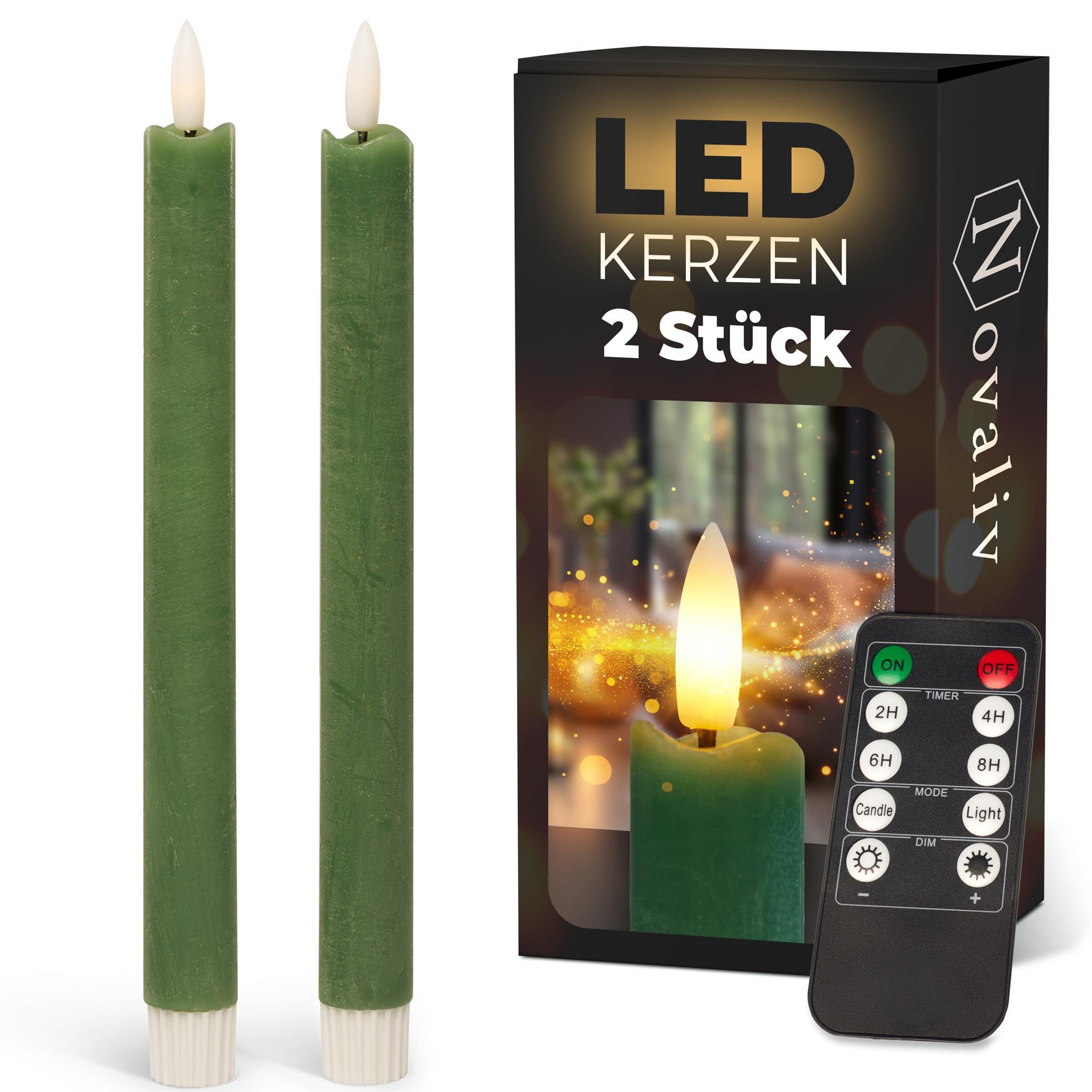 LED Kerzen Im 6er Set – Aufladbar Mit Fernbedienung, Timer & Ladestation – Flackernde 3D-Flamme Aus Echtwachs – Ideal Für Weihnachten, Hochzeit & Deko