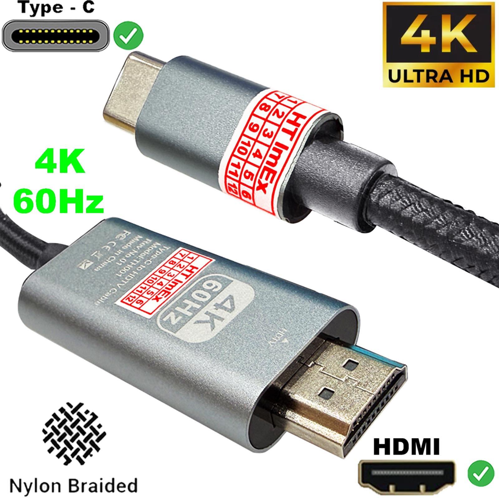 HT ImEx USB-C HDMI Kabel 2M 4K 60Hz UHD für Samsung Galaxy Serie mit Videoausgabe (DeX)