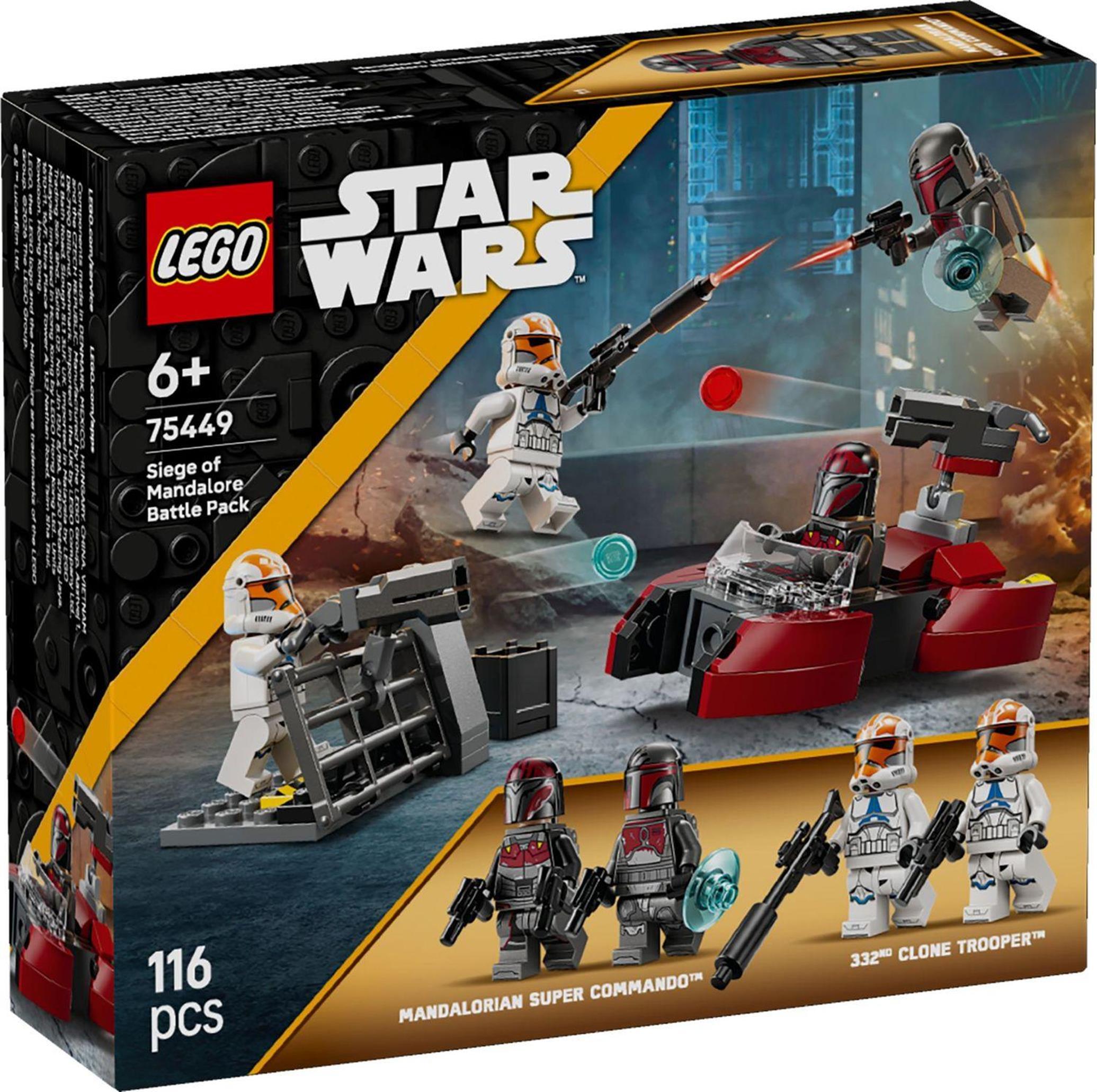 LEGO Star Wars Bojový balíček obliehania Mandalore, Stavebnica, 6 rok / roky, Plast, 116 kusov, 152 g