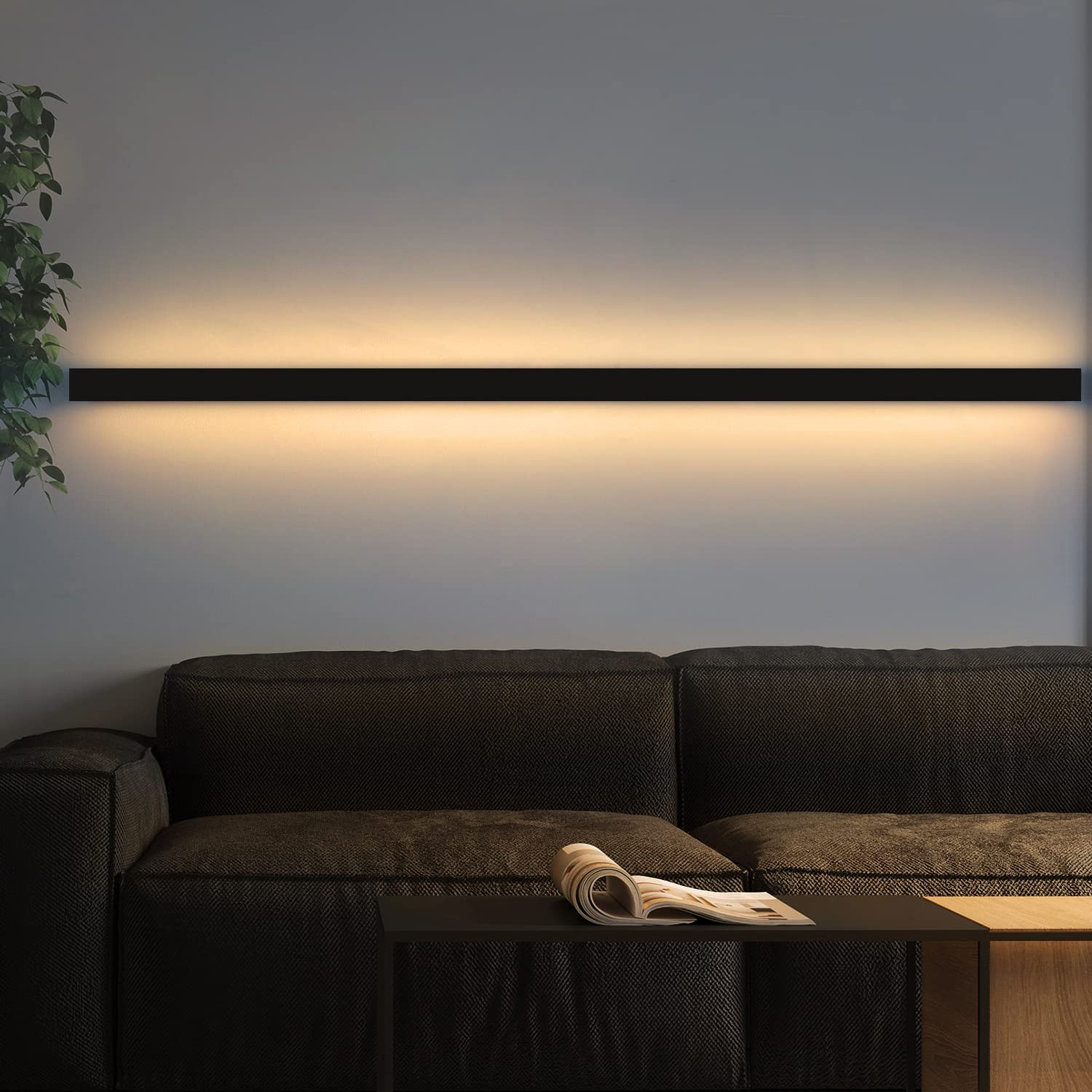 2er Set Moderne LED Wandleuchten Schwarz - 10W Up/Down Beleuchtung Für Innenbereich