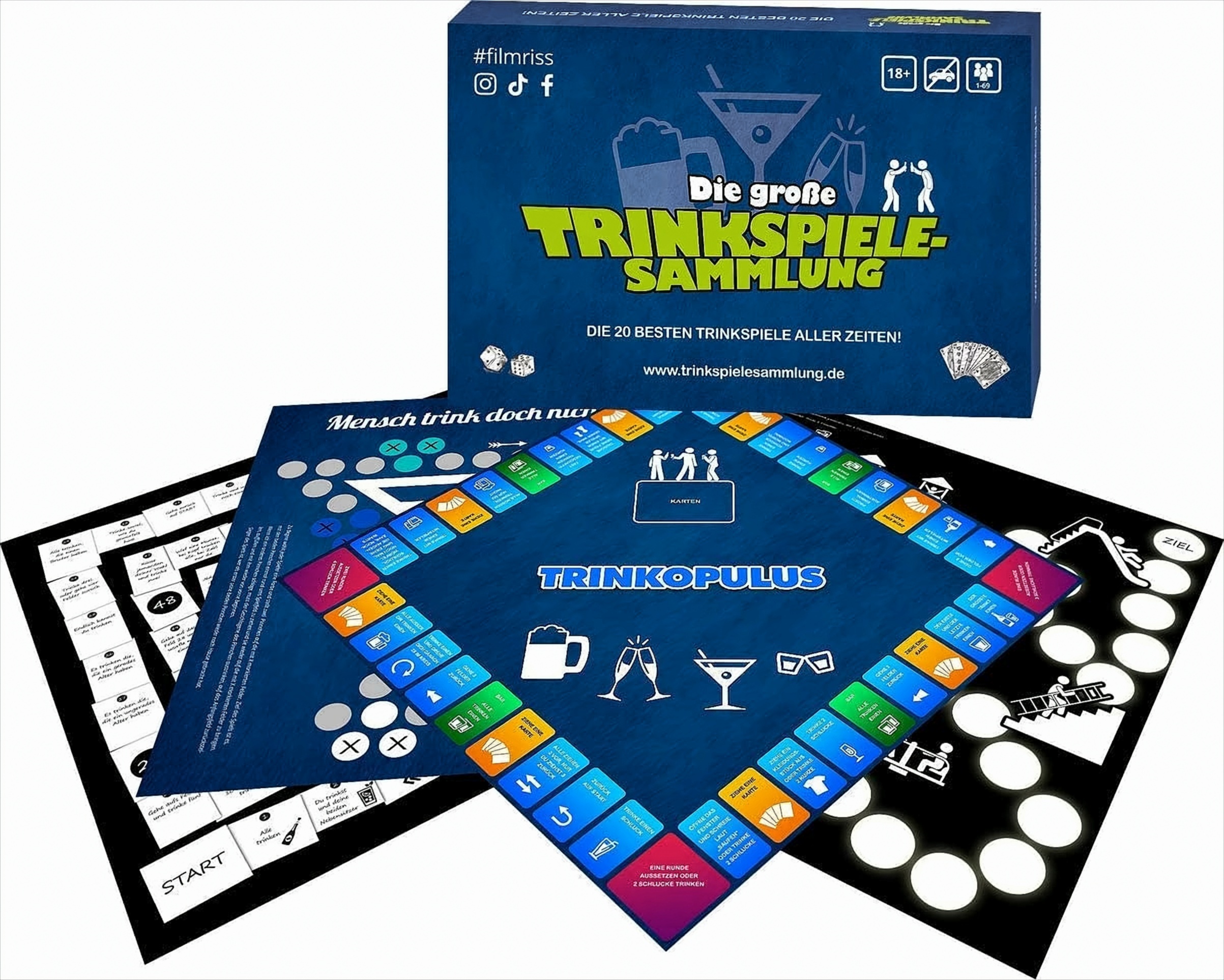 Gomazing Die große Trinkspielesammlung 20 Spiele Partyspiel Trinkspiel Brettspiel 61135481