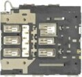 Nabíjacia zásuvka pre Samsung Galaxy S6 Edge Sim Reader Dock Connector Flex replacement