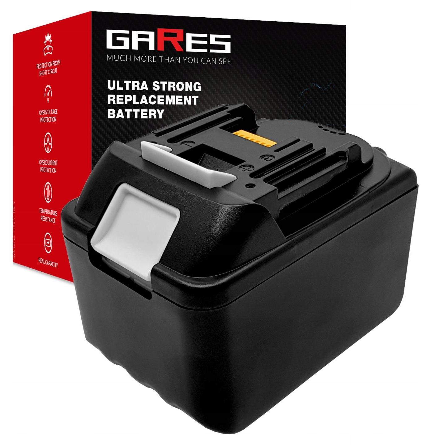 Gares Akkupack zum Zellentausch für Makita BL1860 | 18 V 7.5 Ah Li-Ion | Ersatz-Zellenpack für Werkzeugakkus | Profi-Qualität Gares® ED035-18-75-MK-PL-834