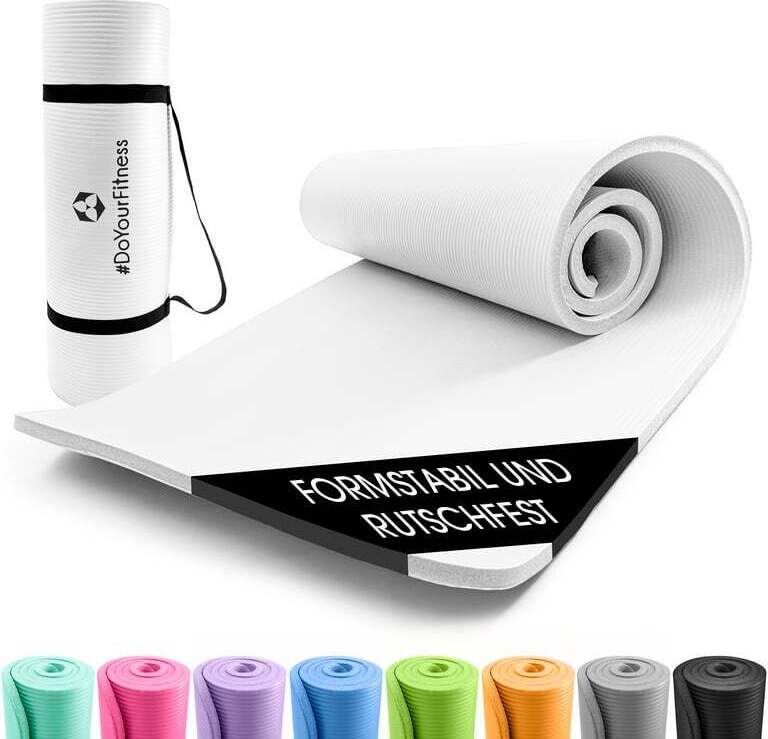 DS Produkte #DoYourFitness Yogamatte Jivan - 183 x 61 x 0,8 cm - Hell Beige WF-30025-002