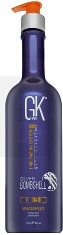 GK Hair Silver Bombshell Neutralizačný šampón pre platinové blond a šedivé vlasy 710 ml