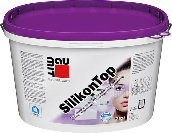 Baumit SilikonTop Putz Rillenputzstruktur 2,0 mm weiß 25 kg 2055806