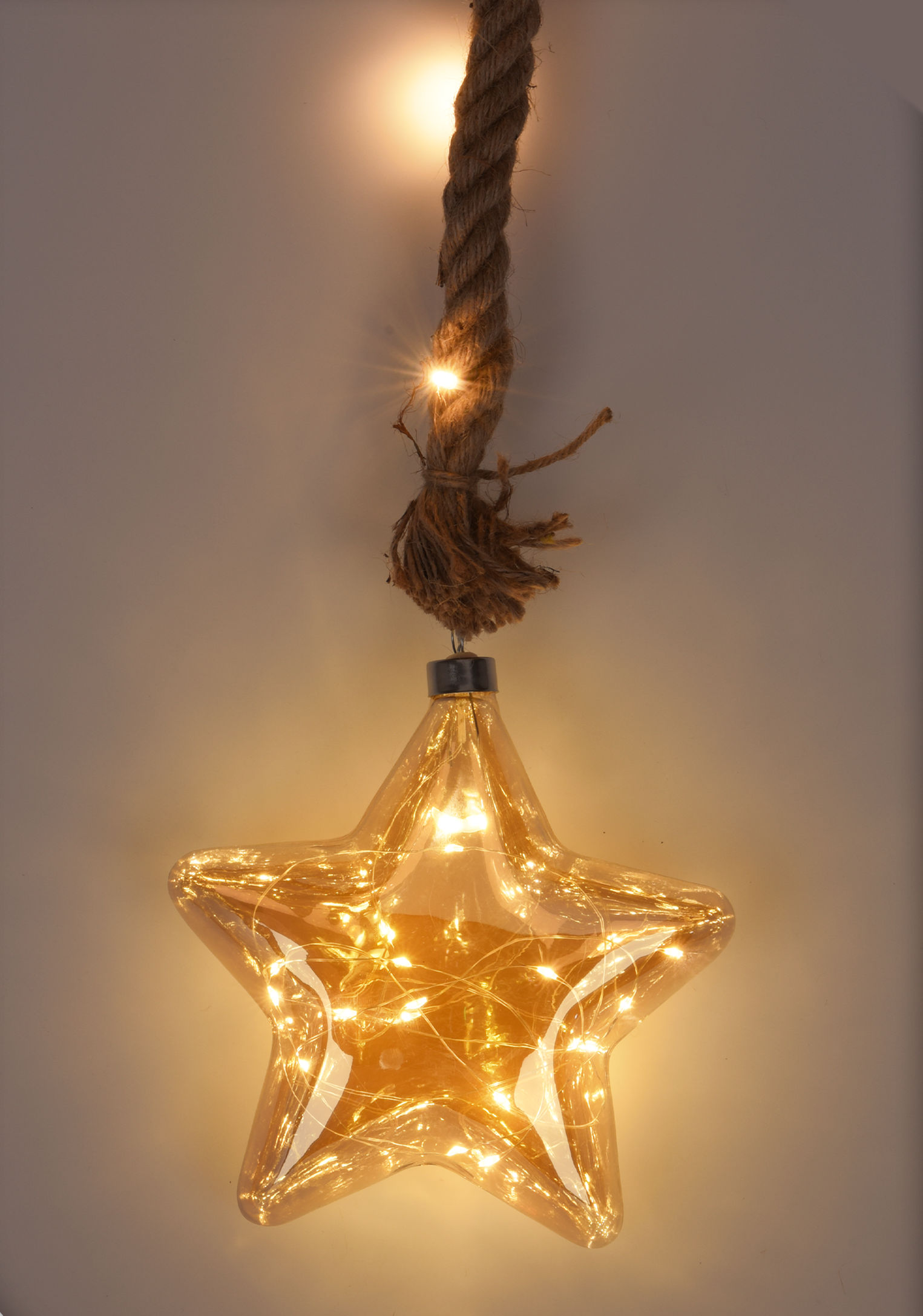 LED Deko – Beleuchteter Baum mit Ornamenten, 40 cm, 2x AA, Innen