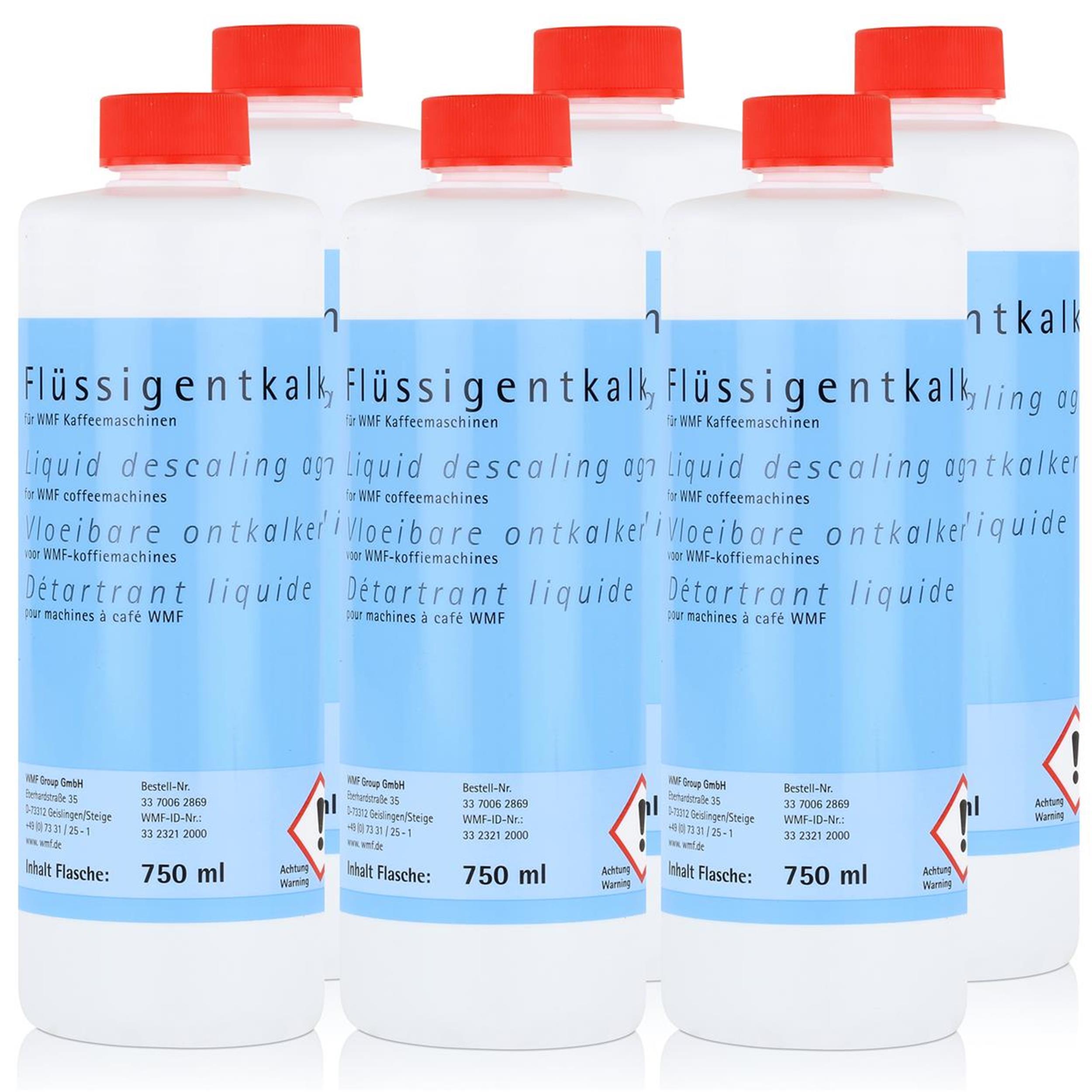 WMF Flüssigentkalker 750ml für WMF Kaffeemaschinen (6er Pack)