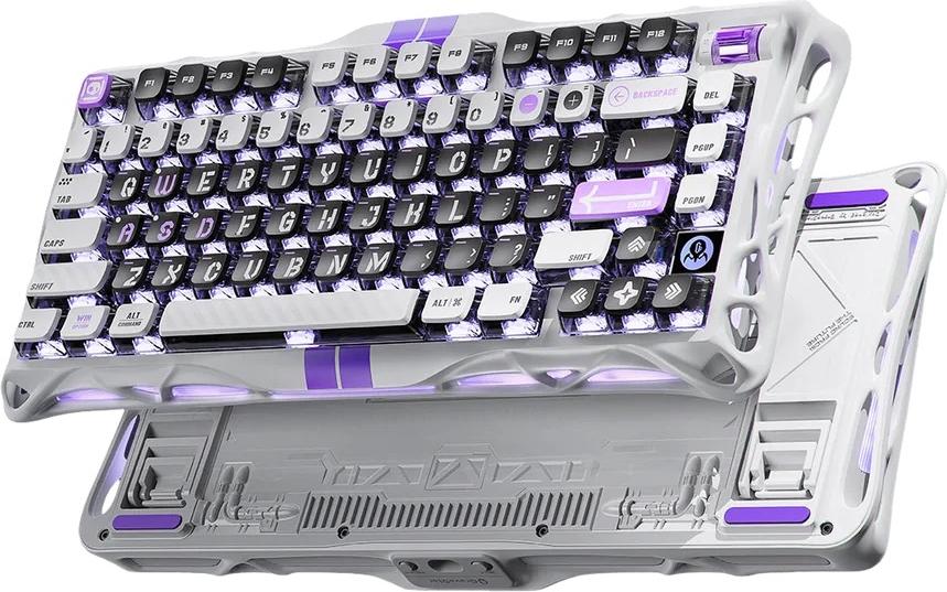 GravaStar Mercury V75 Mechanische Tastatur, Magnetic Switches, Gaming ANSI US, Mecha Gray
