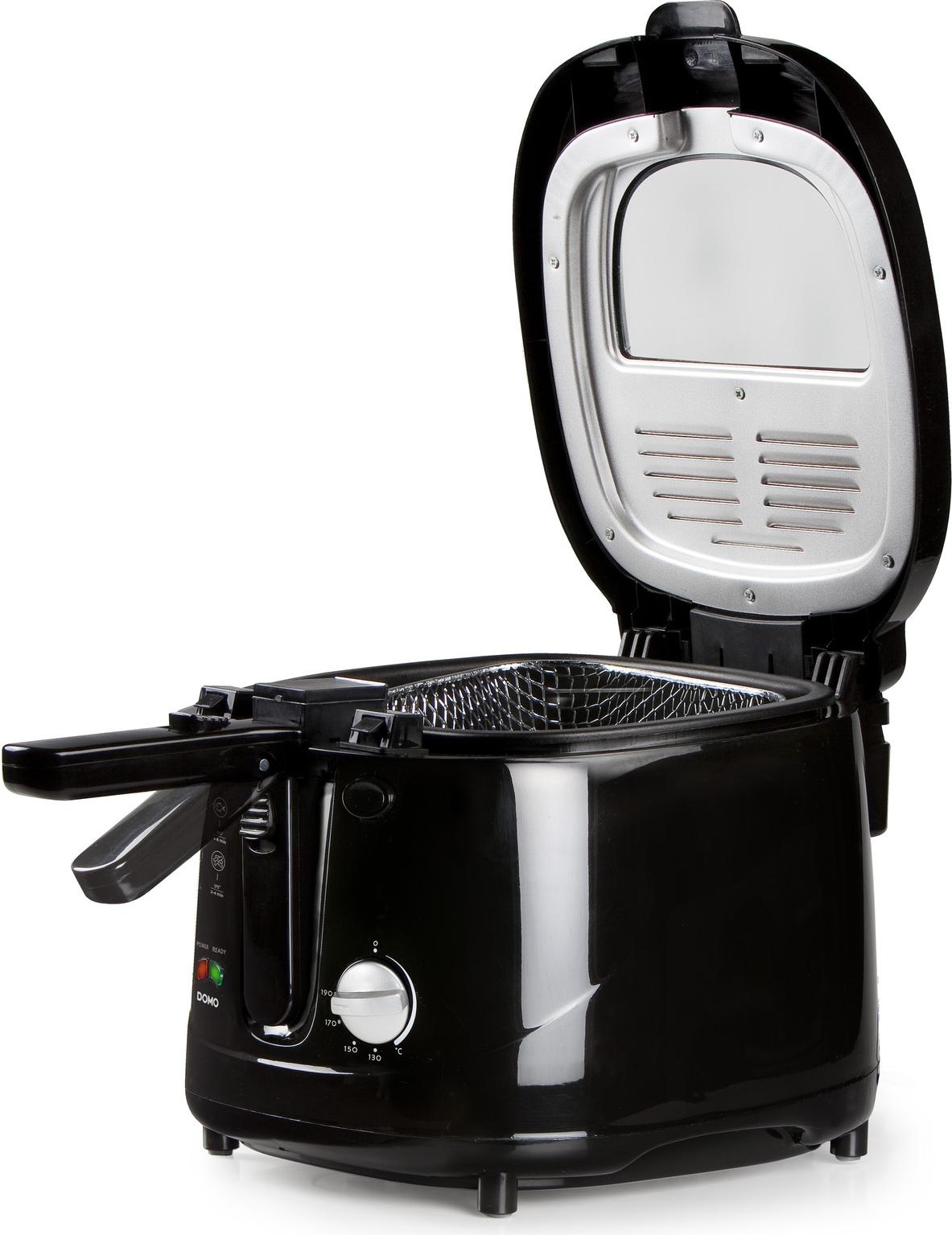 Fritteuse mit Geruchsfilter DOMO DO461FR 2,5 Liter schwarz 900004610