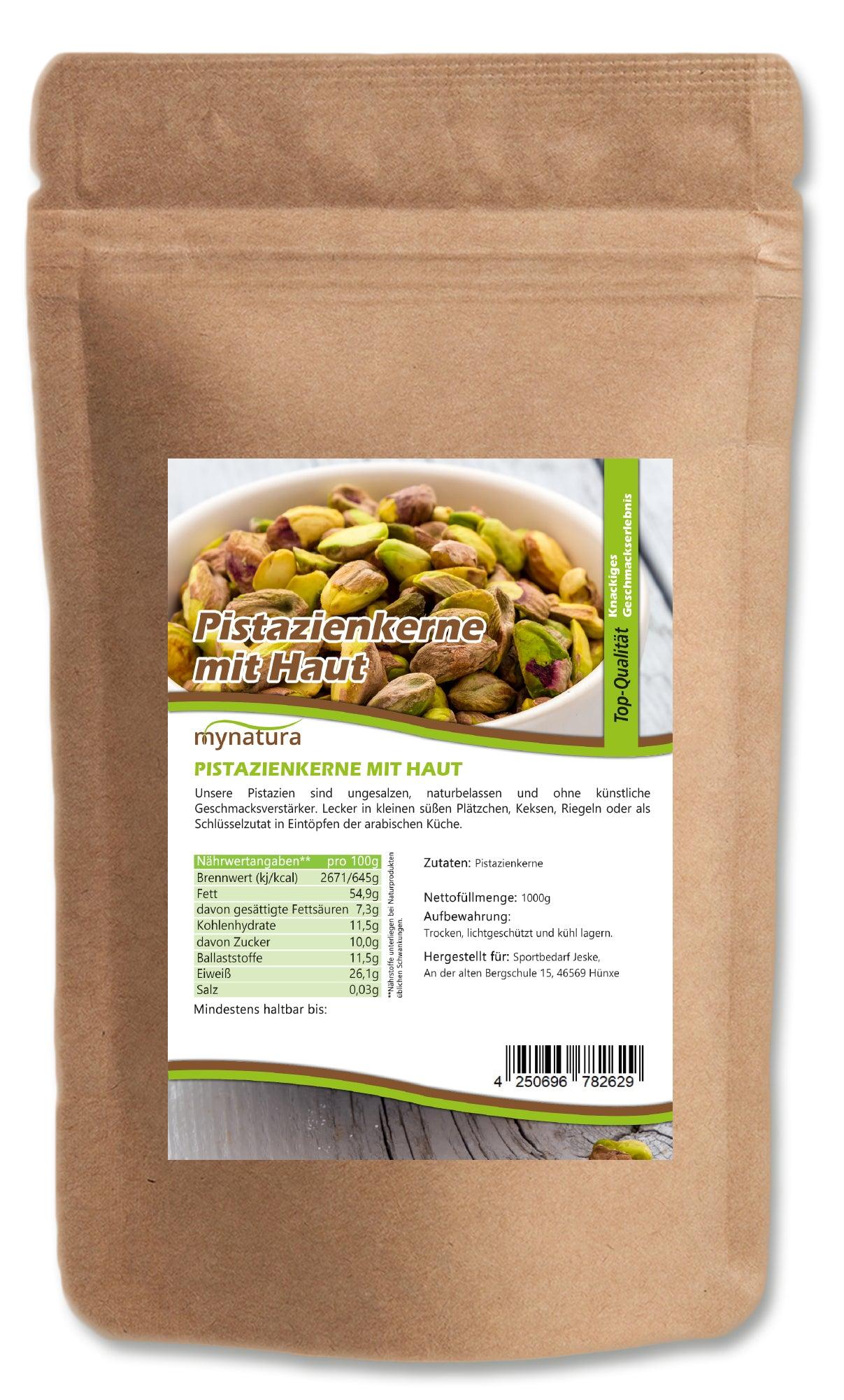 My natura Mynatura Pistazienkerne mit Haut – 1000g - 1 Beutel (1000g)
