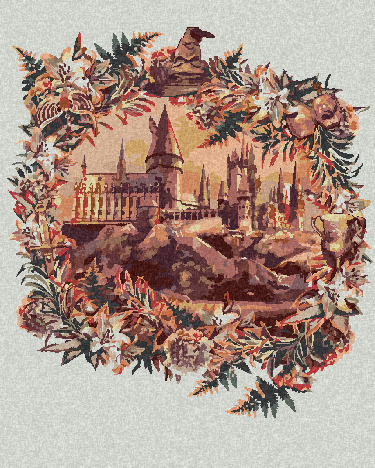 Zuty - Malen nach Zahlen - HOGWARTS (HARRY POTTER), 40x50