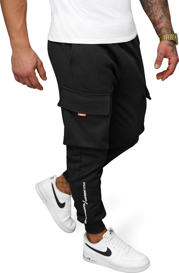 Herren Sporthose Schwarz-Orange OZONEE O/FF5026 M