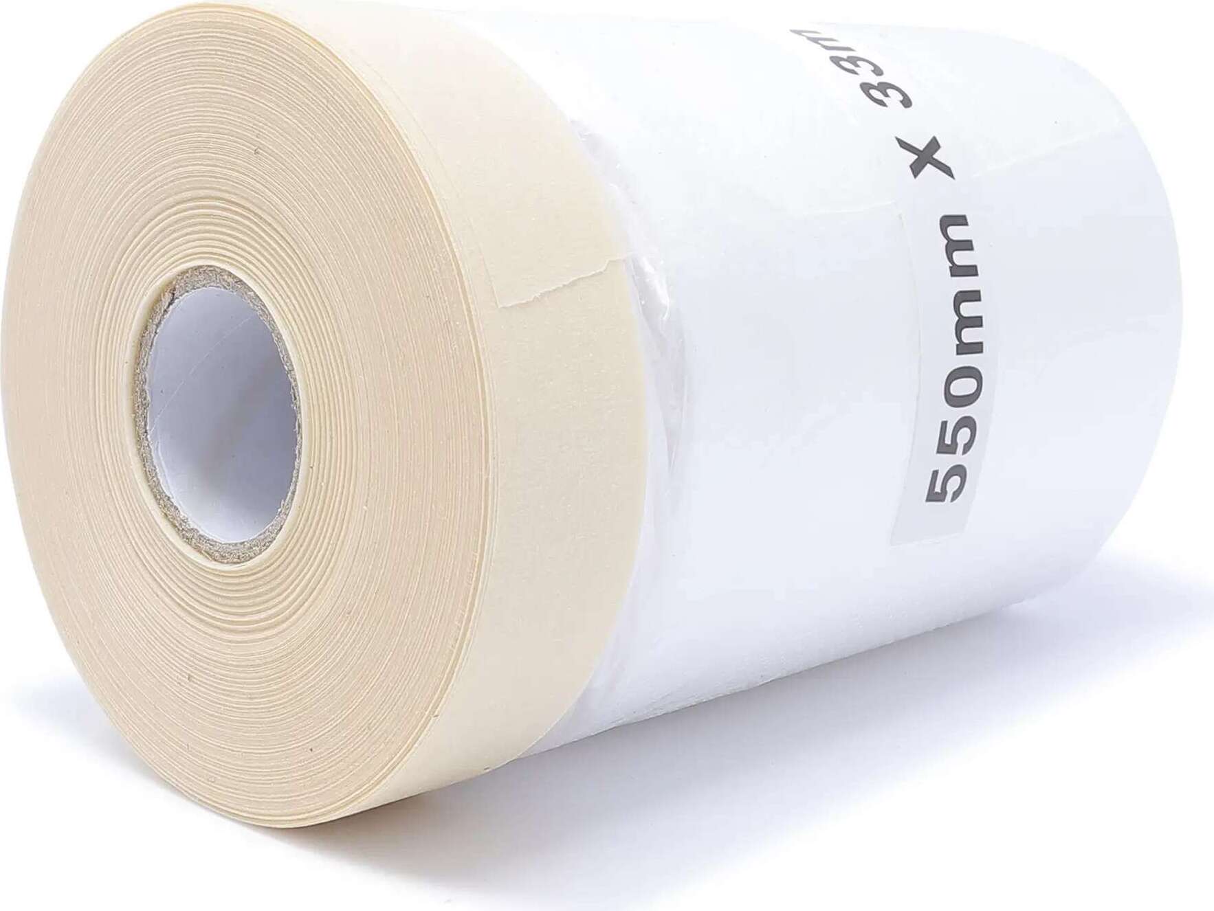 gwsTapes gws Maler-Abdeckfolie mit Kreppklebeband, 33 m x 550 mm, gelblich 30311-004