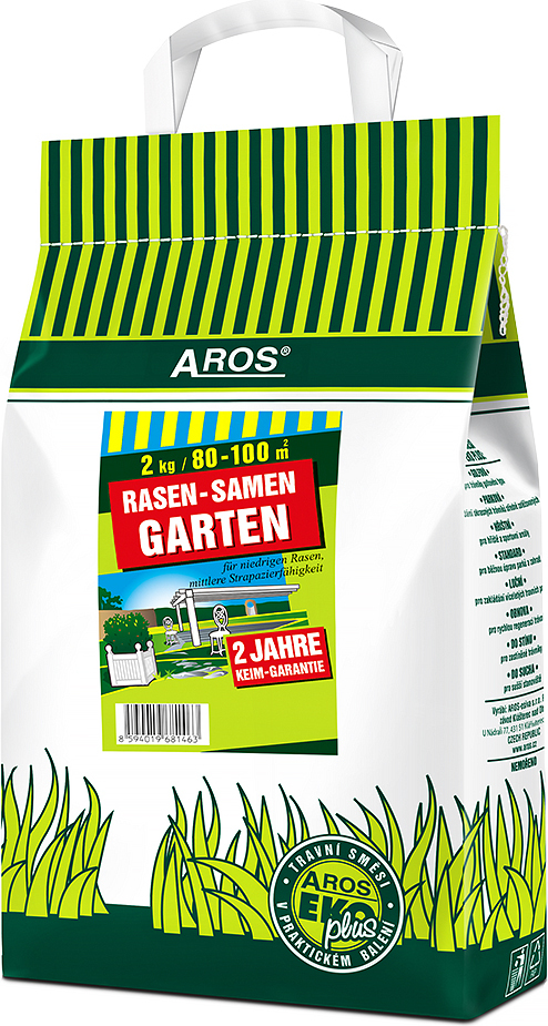 neuvedené AROS Rasenmischung Garten (2 kg für 100 m2) NG9475AA