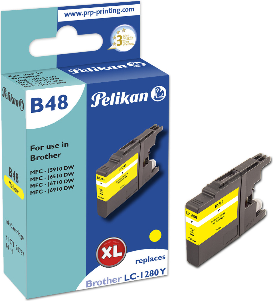 Pelikan B48 Yellow - vysoká (XL) výťažnosť - 1200 strán - 1 kus(y) - jedno balenie