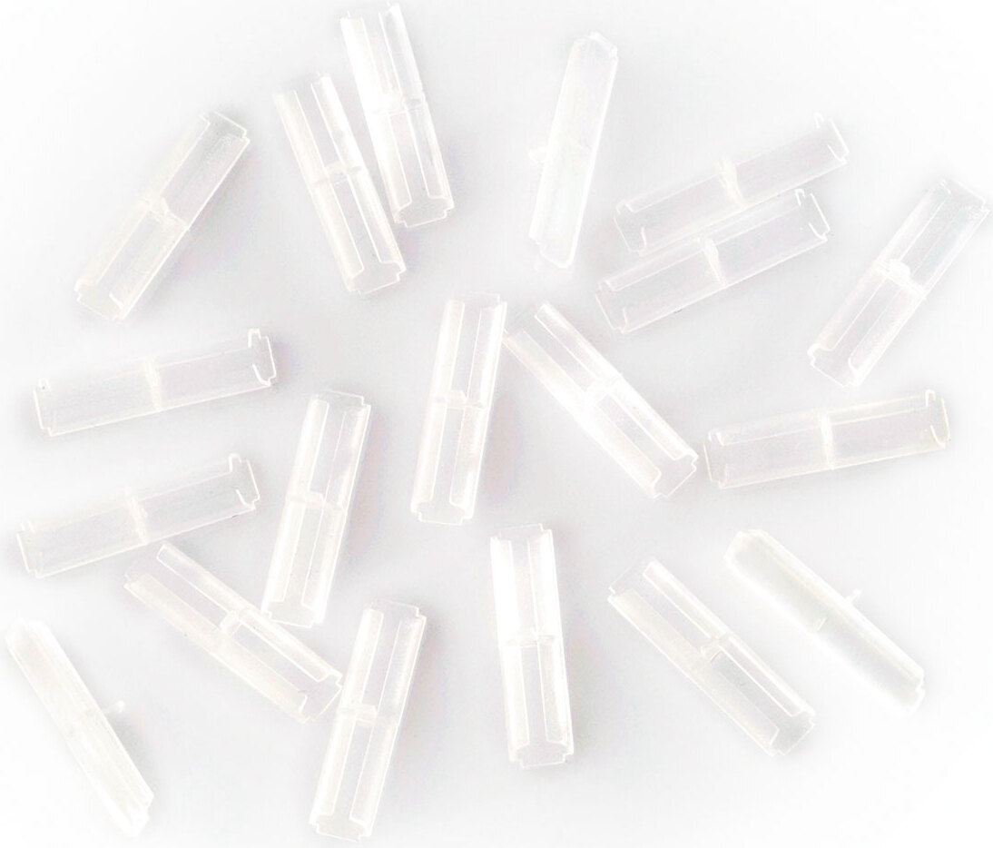 Lenz Spur 0 45095 Isolierschienenverbinder Peco, 20 Stück Isolierschienenverbinder für Gleise aus Peco Produktion zur elektrischen Trennung von Schienenprofilen.