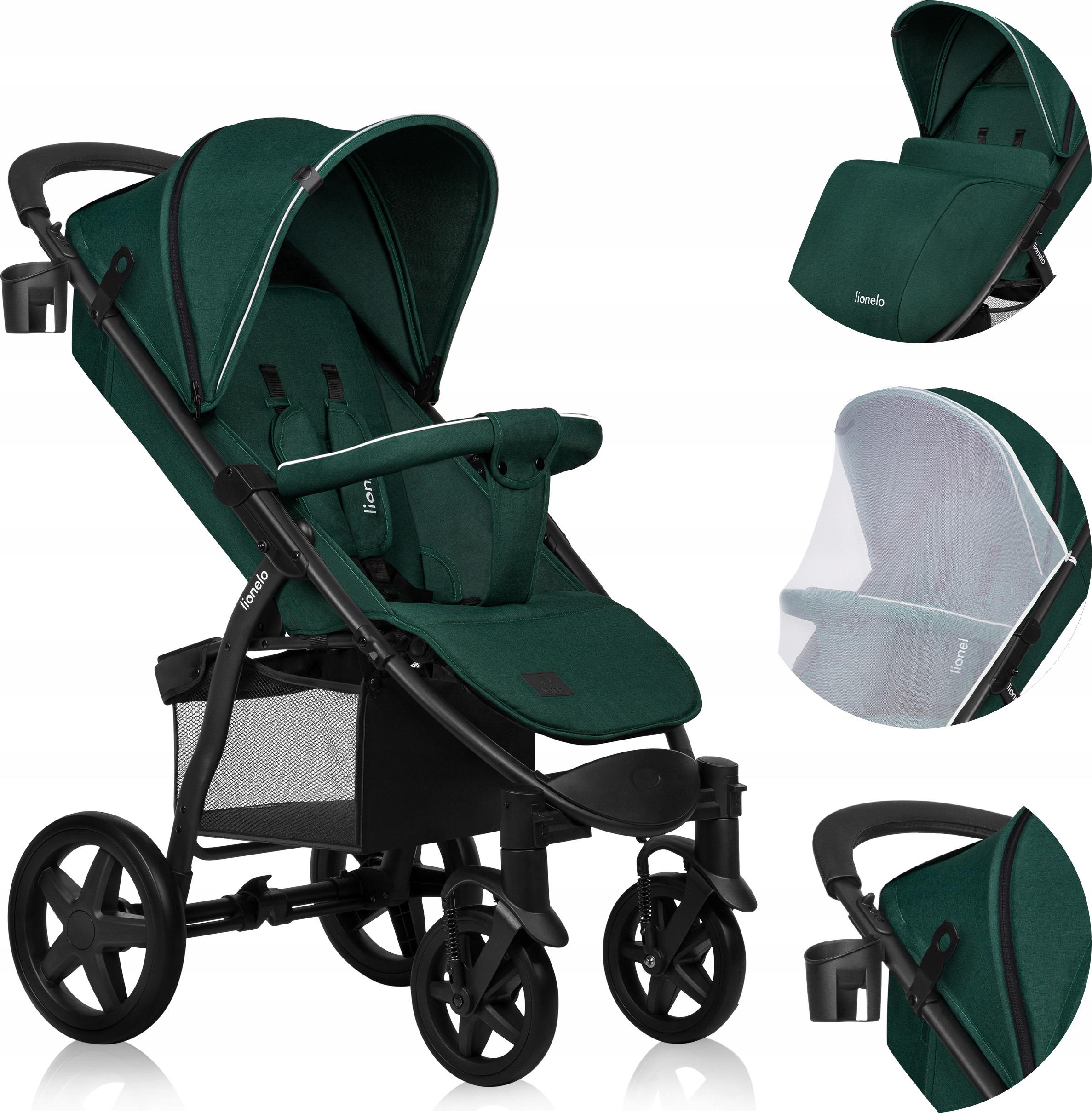 Kinderwagen Bis 22 Kg Mit Wartungsfreien Eva-Rädern, 3-Stufig Und Korb