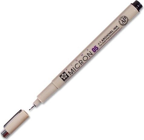 Sakura Micron Zeichenstifte – 5er Pack, Schwarz | Stärke 05 (0,45 Mm) | Wasserfeste Archivtinte