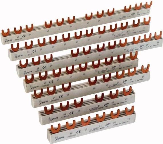 Eaton EVG-16/3PHAS/N/8MODUL/LS Phasenschiene, 3Ph, 16qmm, Gabel, 4+8TE , 291478