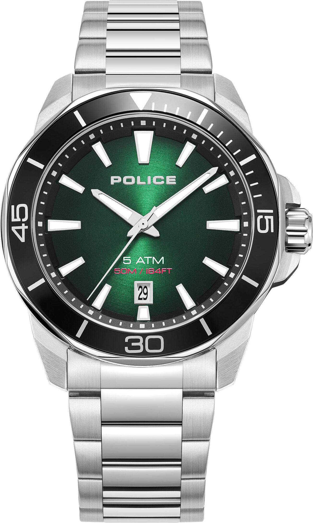 POLICE pánske hodinky quartzové hodinky strieborné / zelené oneize men 43 PEWJH0021401, PEWJH0021402, PEWJH0021403