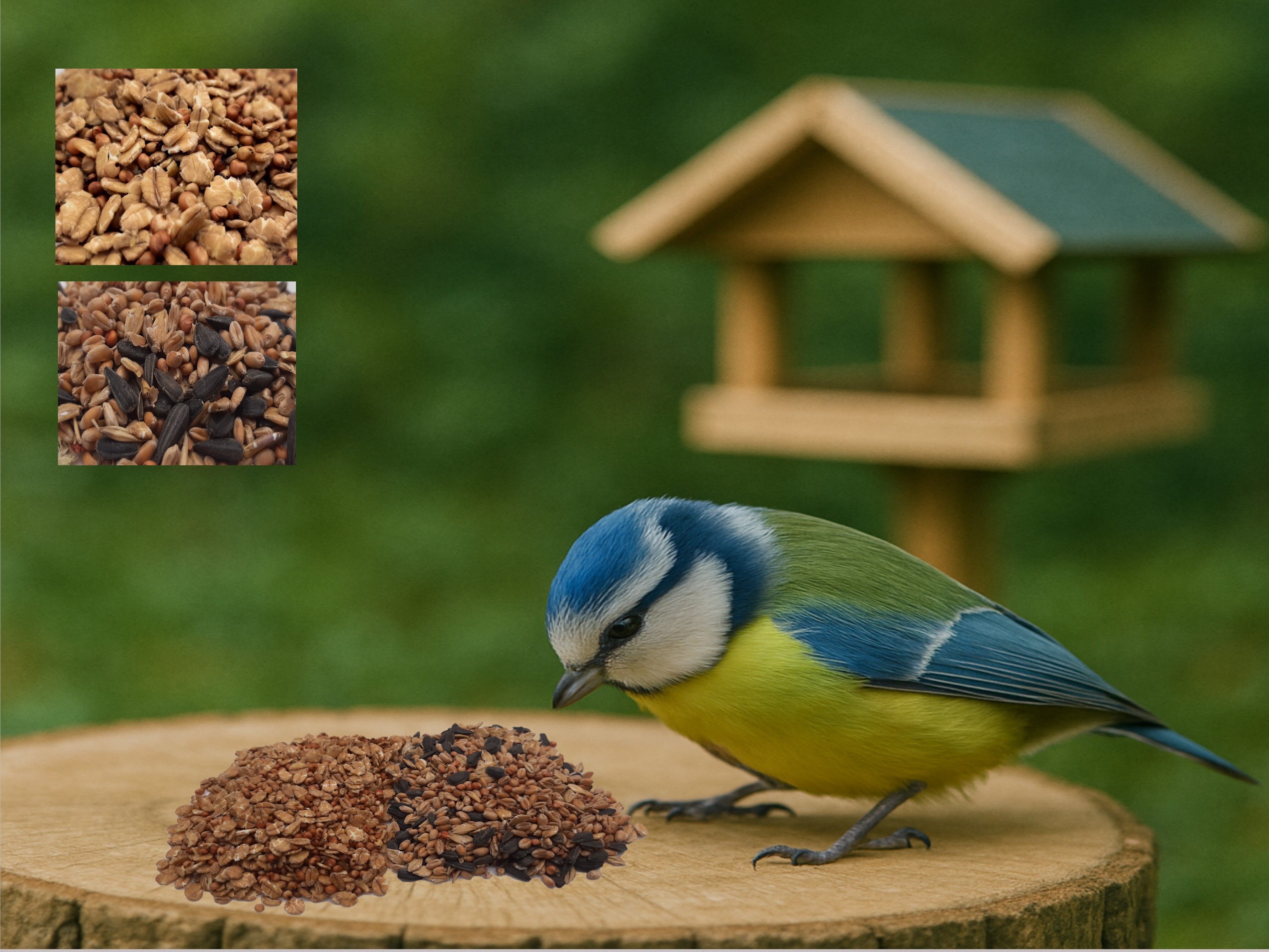 Futterbauer Vogelfutter Kombi 10 kg Fettfutter & 10 kg Streufutter Vogelfutter Wildvogelfutter