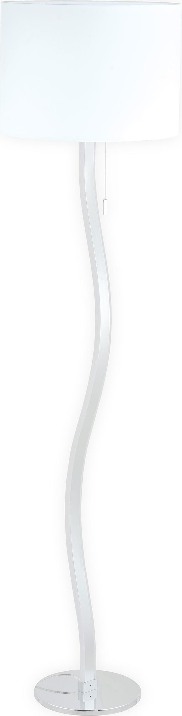 Näve LED Stehleuchte - Material: Metall, Acryl - Fuß Farbe: chrom Schirm Farbe: weiss; 2065423