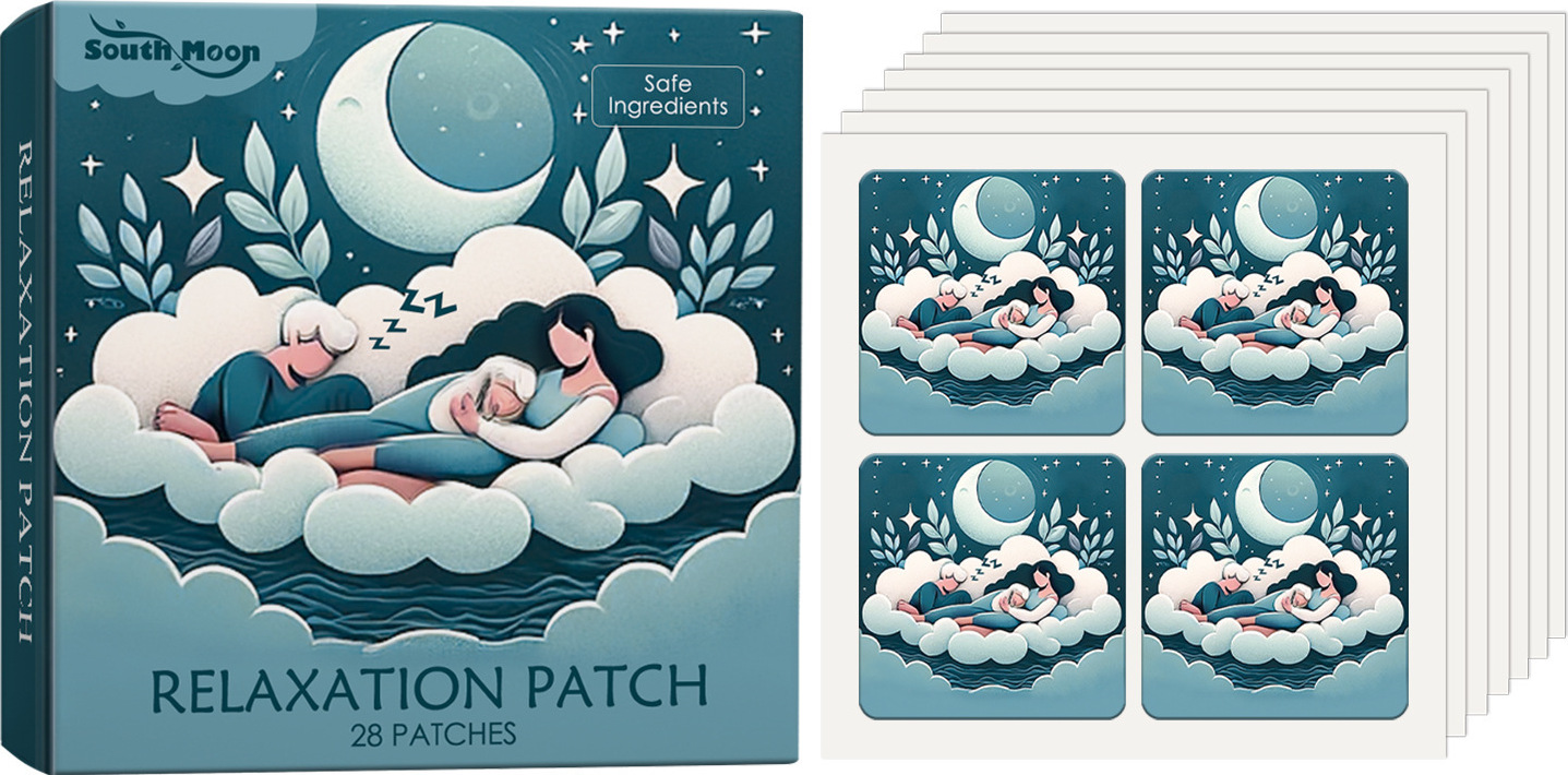 Jormftte Schlaf-Gute-Nacht-Cartoon-Aufkleber helfen Ihnen, nachts schnell einzuschlafen und Ihre Schlafqualität zu verbessern. Schlafaufkleber, 28 Stück KAU-HT-CPK-PH-20250410-5