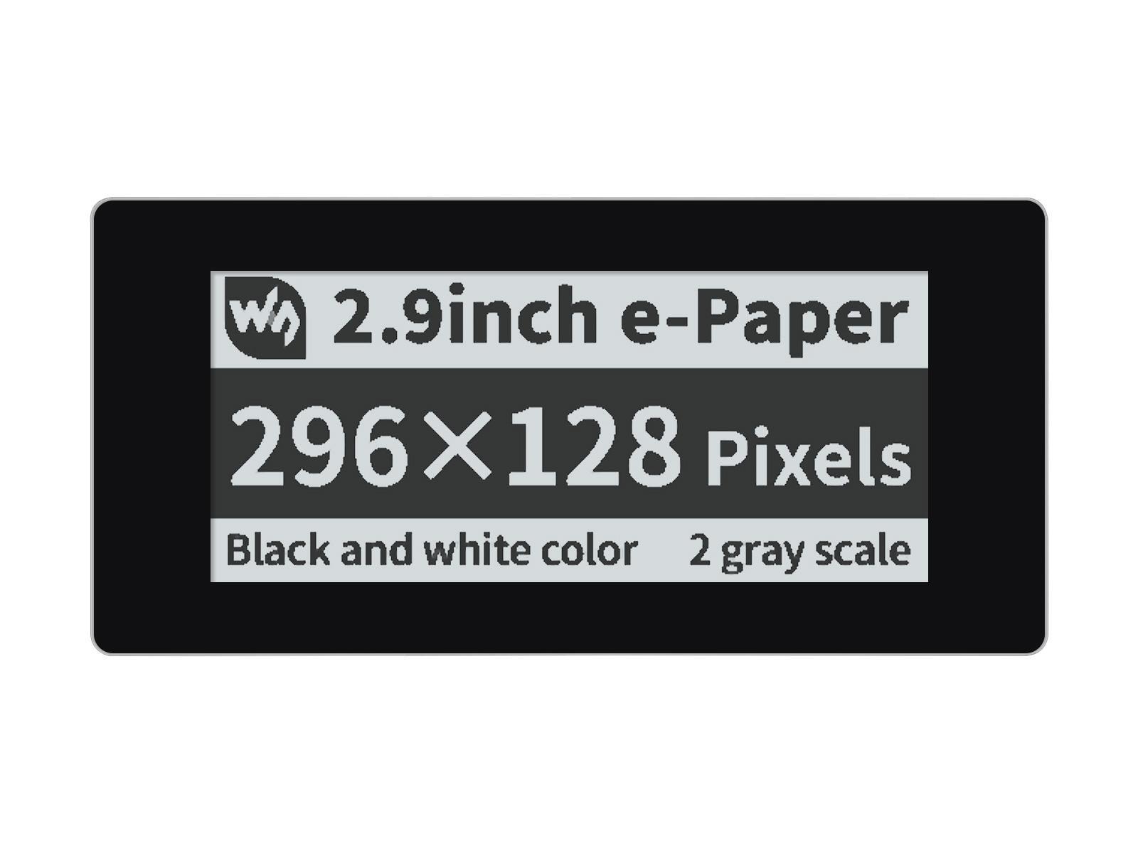 Sertronics WaveShare 2.9inch Touch e-Paper Module for Raspberry Pi Pico, 296×128, Black / White, SPI Pico-CapTouch-ePaper-2.9
